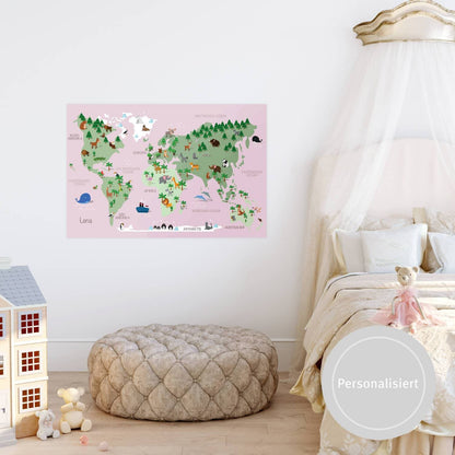 Individuelle Kinder Weltkarte erstellen