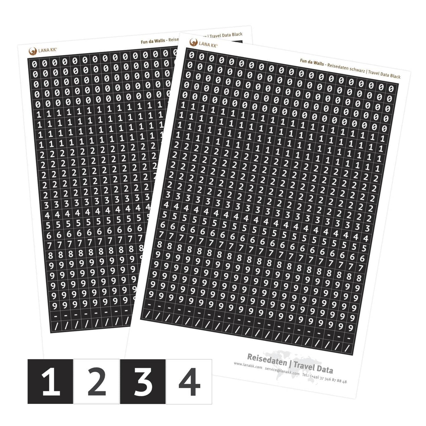 Sticker - Reisedaten