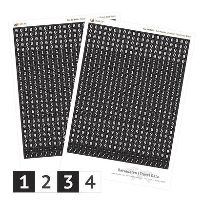 Sticker - Reisedaten