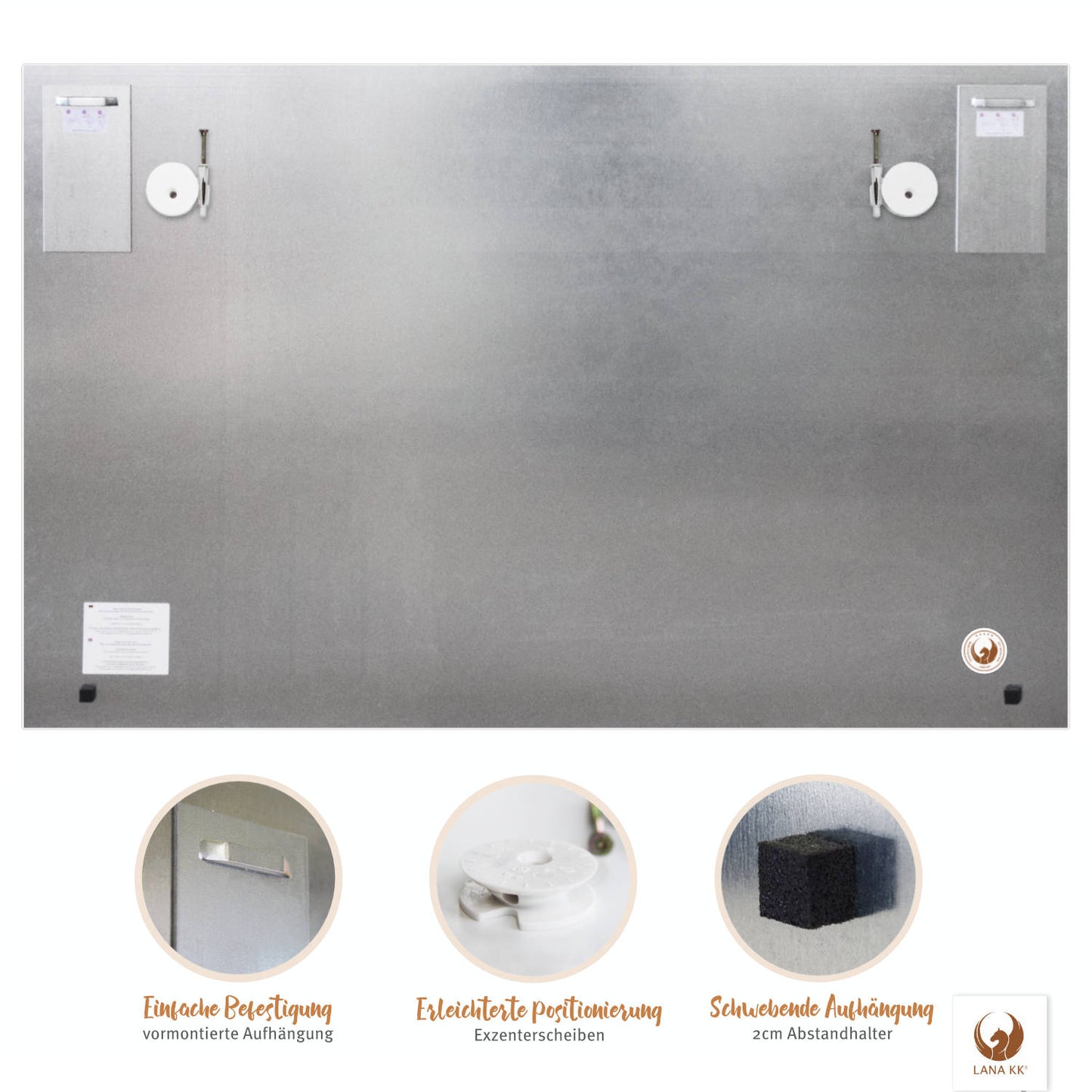 Magnetisches Glasbild - Weltkarte Retro Bunt